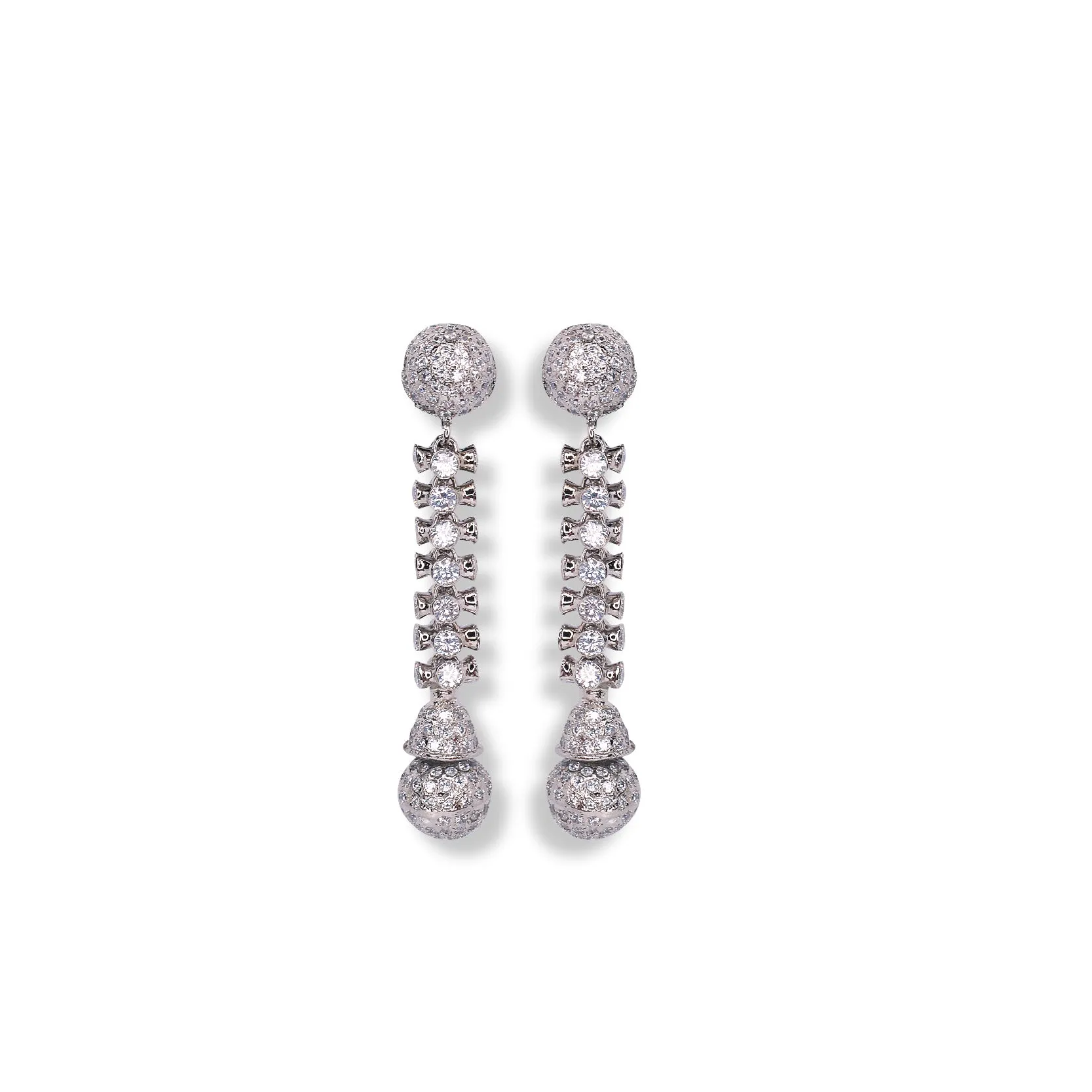 Earrings in Cubic Zircons