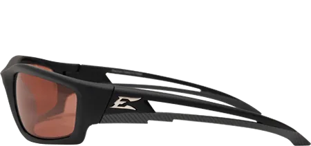 Edge Eyewear Kazbek TSK215 Black Frame Polarized Copper Driving Lens Glasses