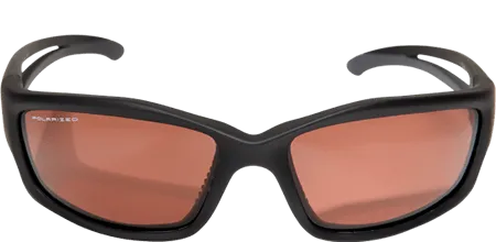 Edge Eyewear Kazbek TSK215 Black Frame Polarized Copper Driving Lens Glasses