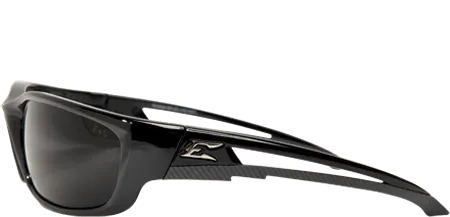 Edge Eyewear Kazbek XL GSK-XL116 Black Frame with Gasket Smoke Lens Glasses