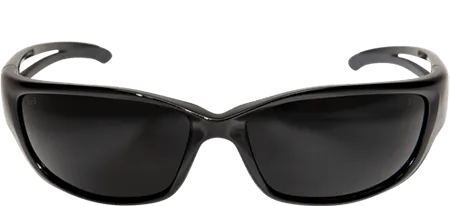 Edge Eyewear Kazbek XL GSK-XL116 Black Frame with Gasket Smoke Lens Glasses
