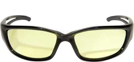 Edge Eyewear Kazbek XL SK-XL112  Black Frame Yellow Lens Glasses