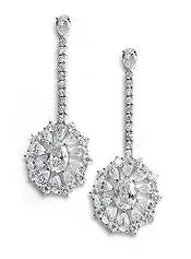 Edith Vintage Glam Bridal Dangle Earrings