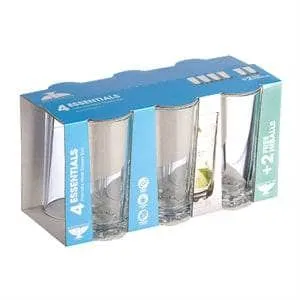 Essent Hobnobs 6 Highball Glasses 300ml