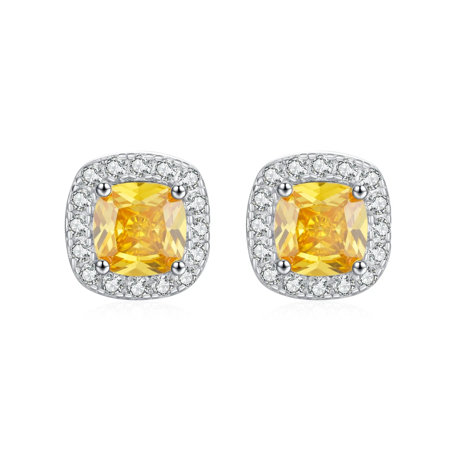 Everyday Genie Zircon Studded Sterling Silver Earrings
