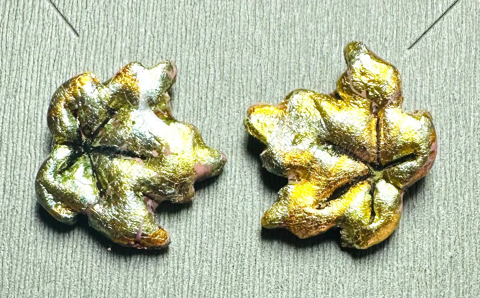 Fall Earrings Polymer Clay/ Pumpkin Earrings/ Leaf Earrings
