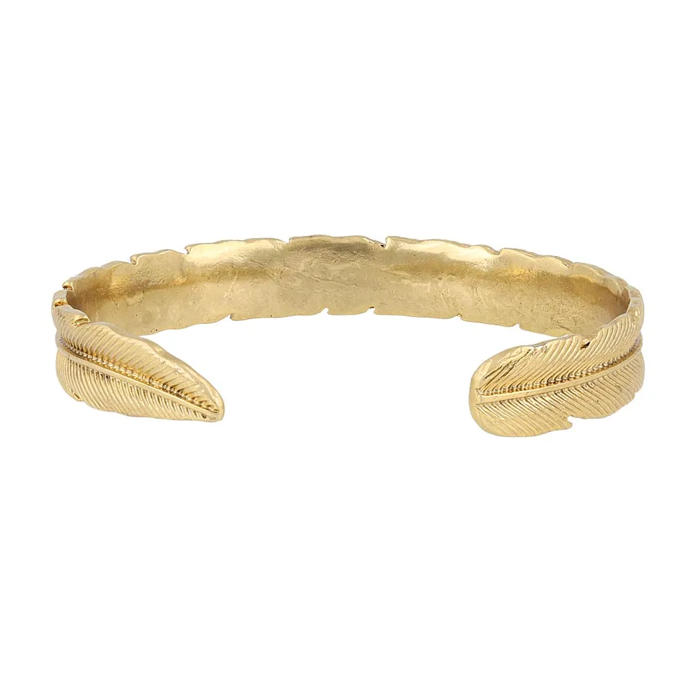 Feather Open Bangle