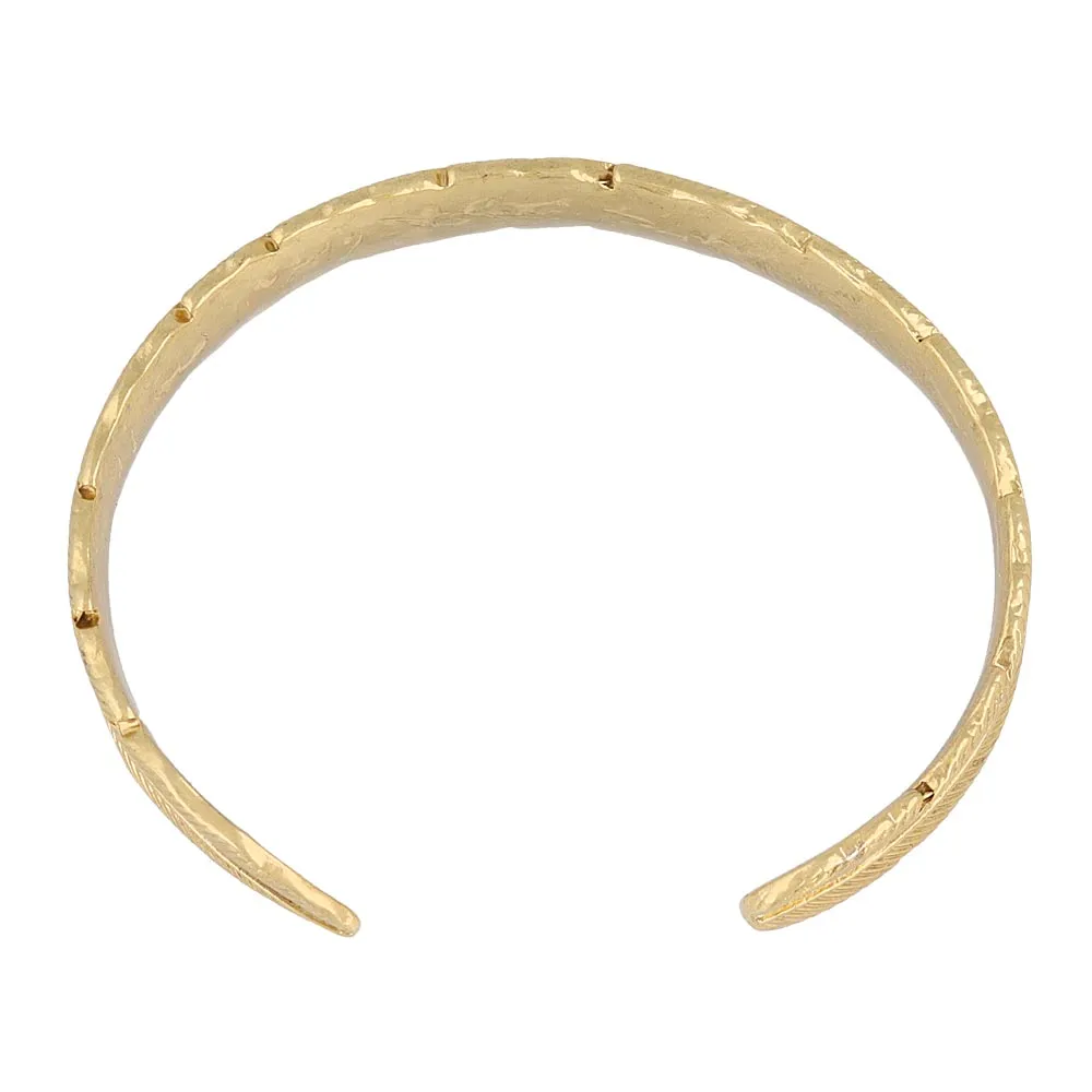 Feather Open Bangle