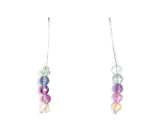 Fluorite Threader Earrings