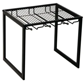 Freestanding Wine Glass Rack Matte Black