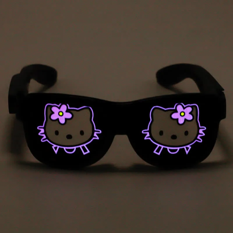 Funny Eyes Party Decor Rechargeable LED Glasses