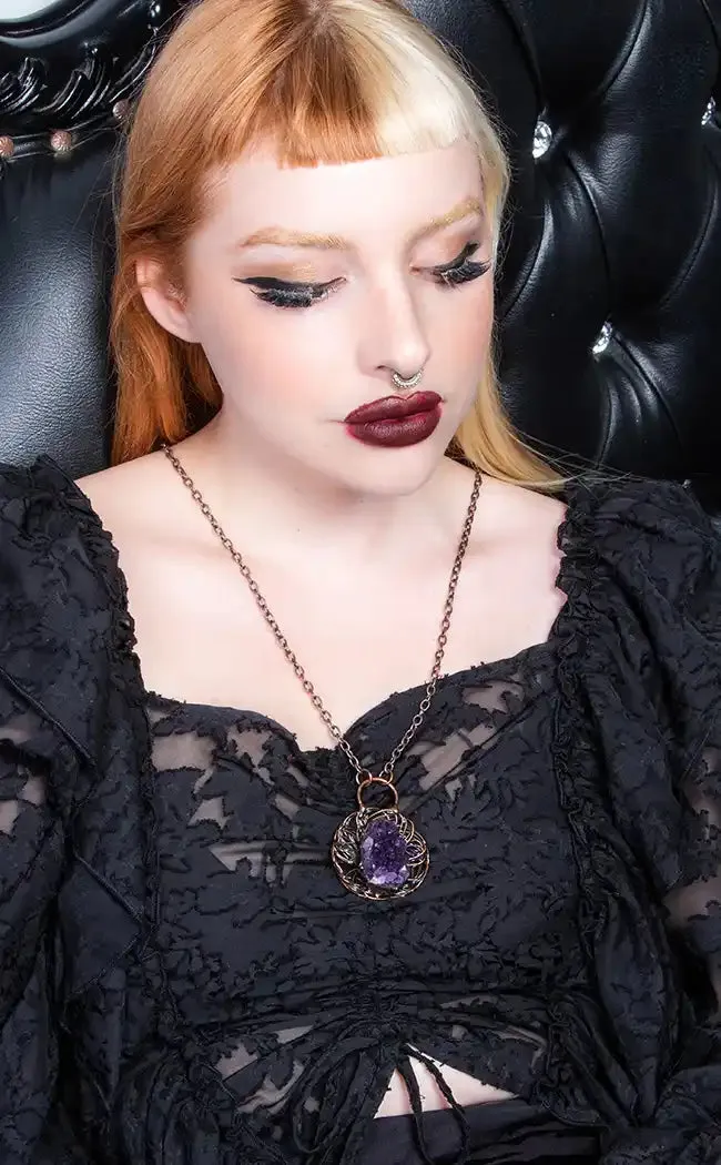 Garden of Shadows Amethyst Necklace