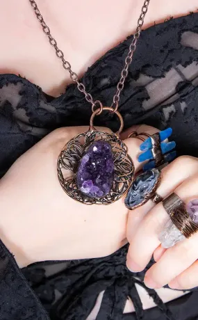 Garden of Shadows Amethyst Necklace