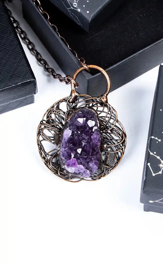 Garden of Shadows Amethyst Necklace