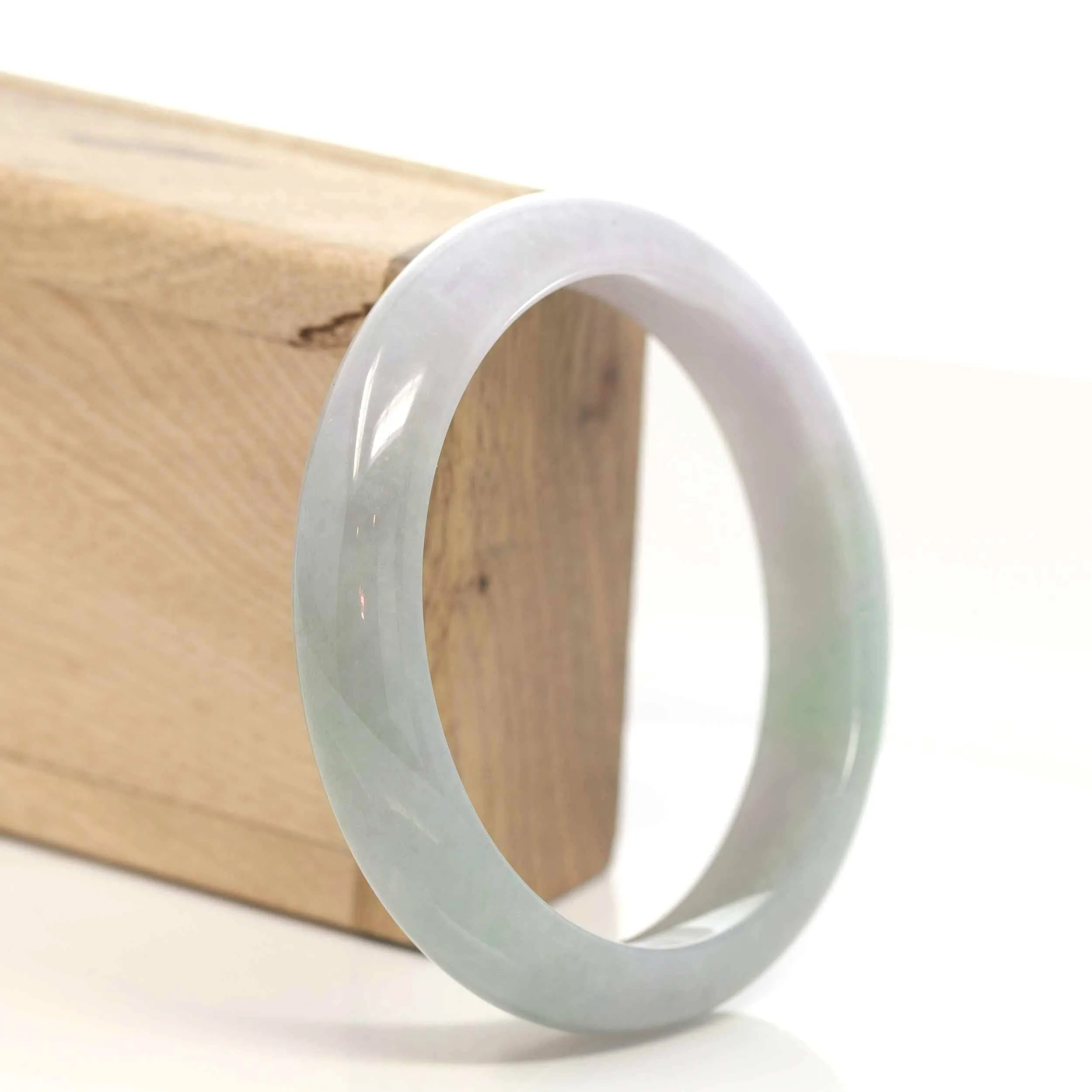 Genuine Burmese Purple Jadeite Jade Bangle Bracelet (61.0 mm) #T170