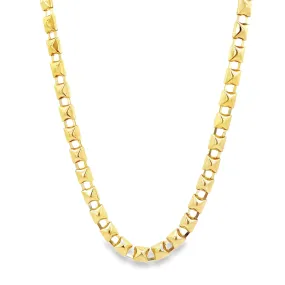 Geometric Square Pyramid Link Choker (G170)