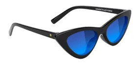 Glassy Billie Polarized Black/Blue Lens