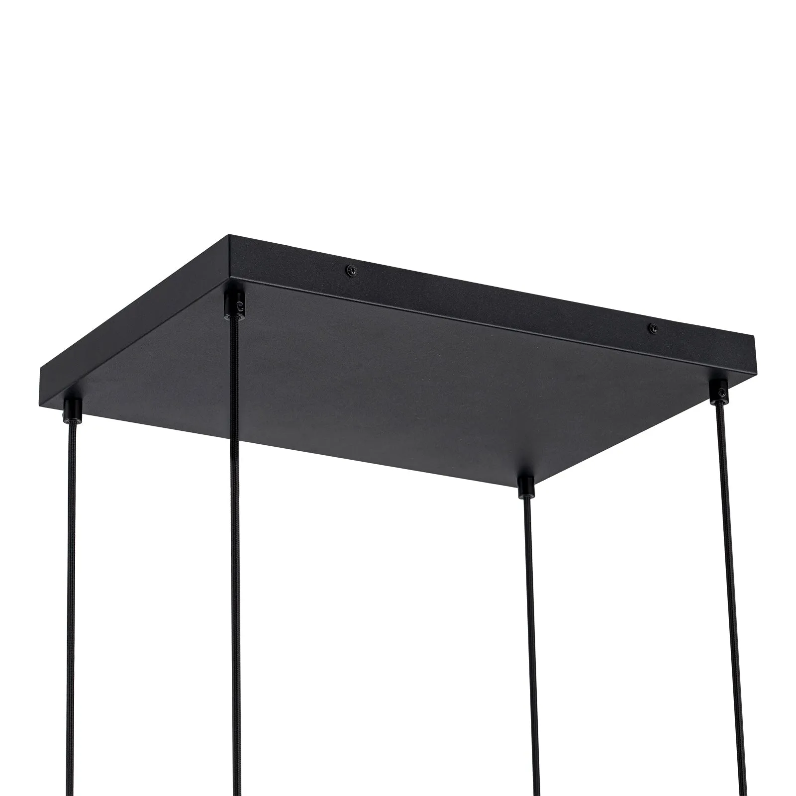 Glowlings 1-Light Modern 47"Wide Rectangle Linear Irregular Crystal LED Wood Pendant Light