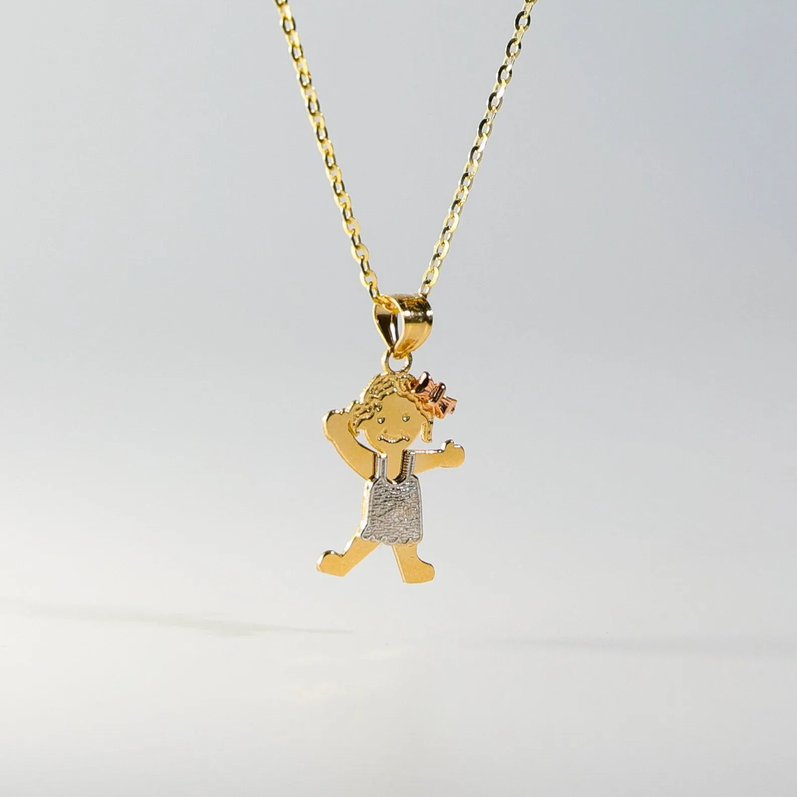 Gold Happy Girl Pendant Model-2007