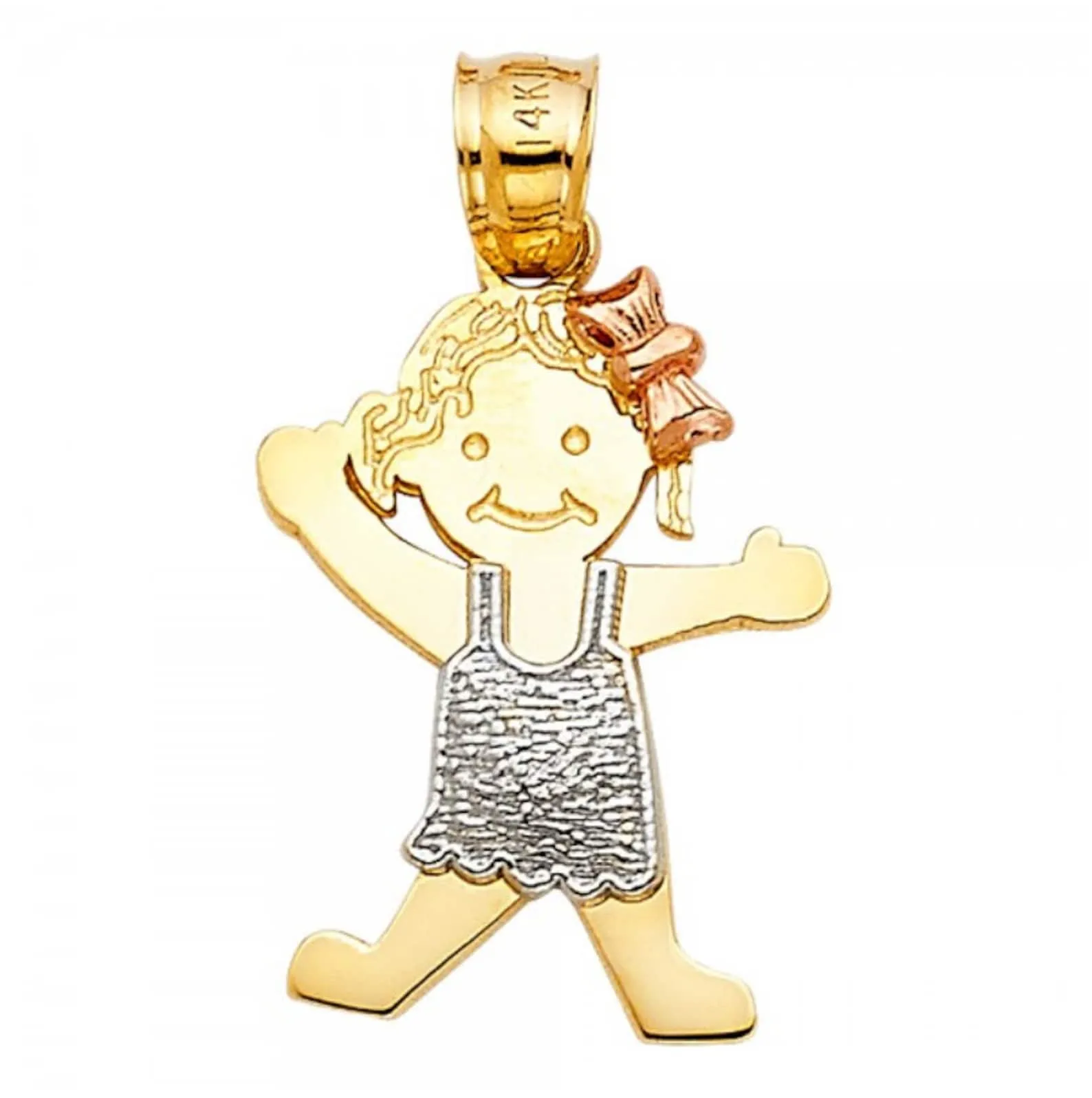 Gold Happy Girl Pendant Model-2007