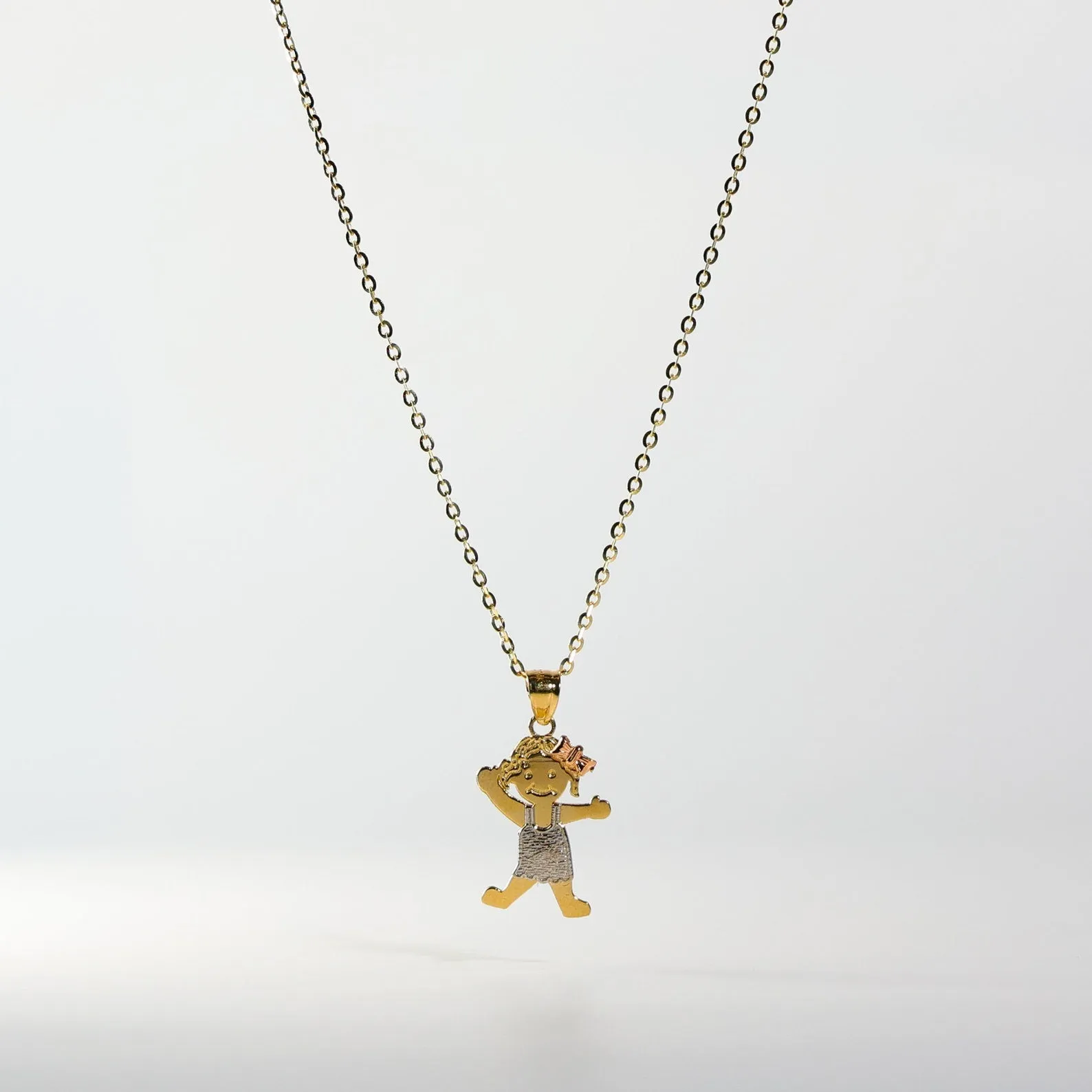 Gold Happy Girl Pendant Model-2007