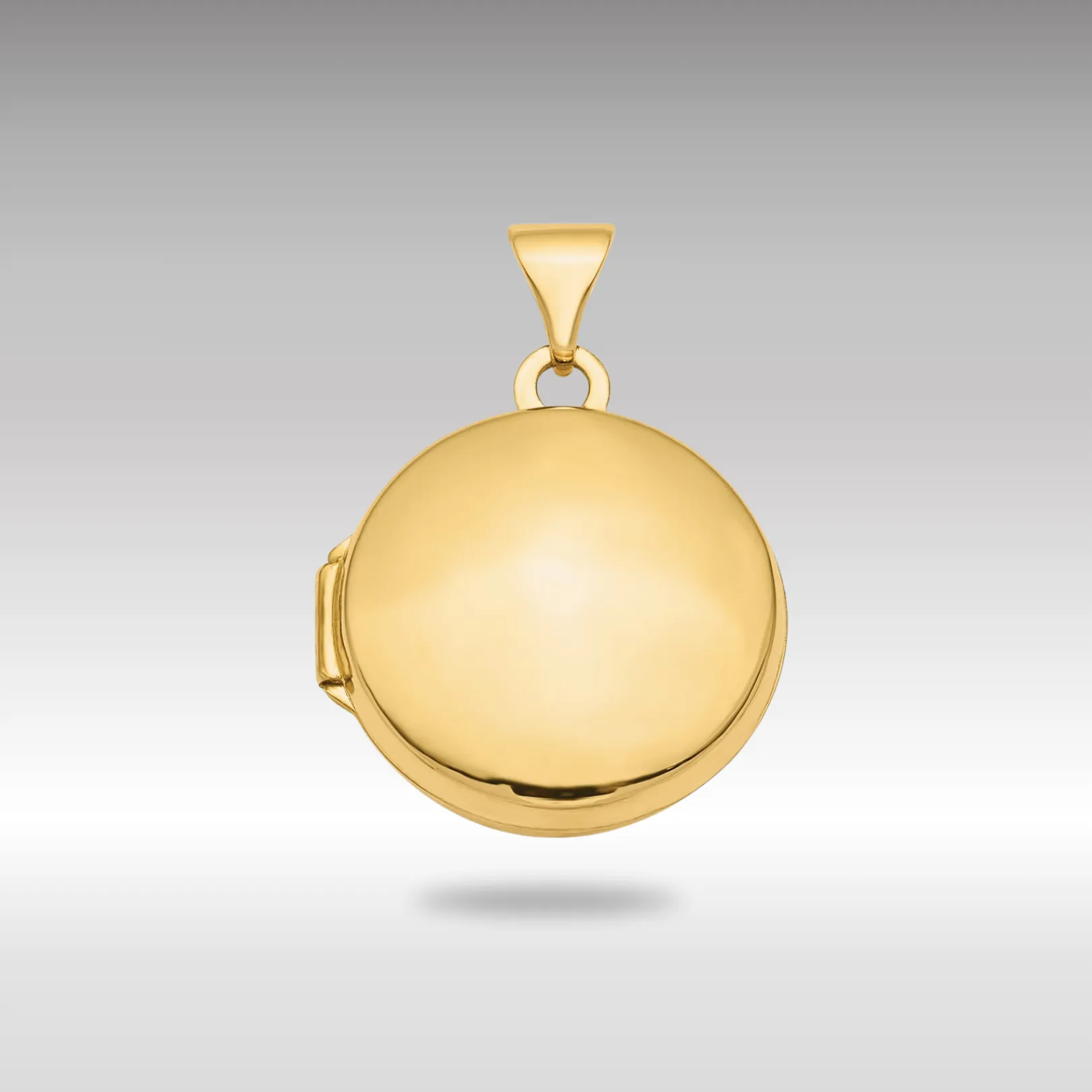 Gold Polished Domed 16mm Medium Round Locket - Model XL728