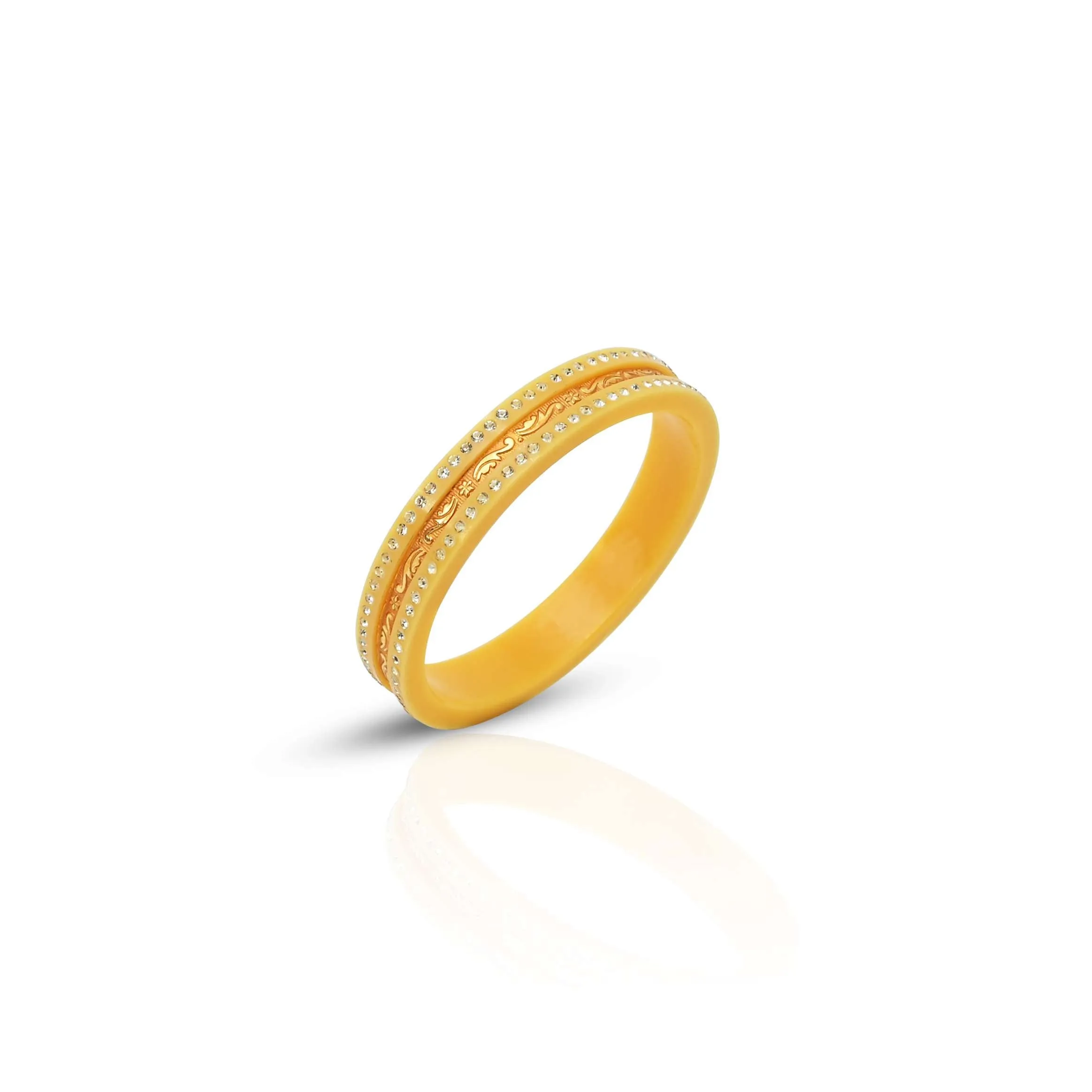 Gold Yellow Royal Design Bangle