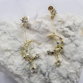 Golden Galaxy Earrings