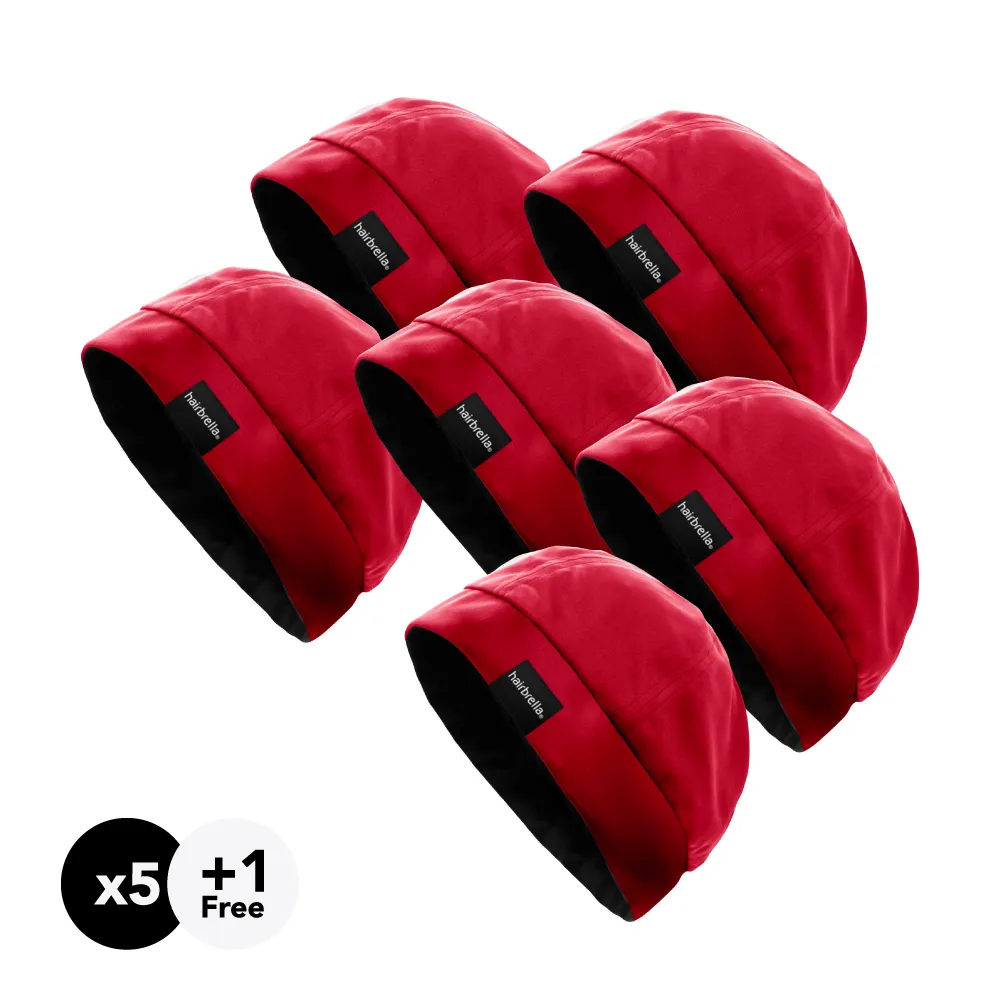 Hairbrella Unisex Satin-Lined Sleep Cap Bundle (Buy 5, Get 1 Free)