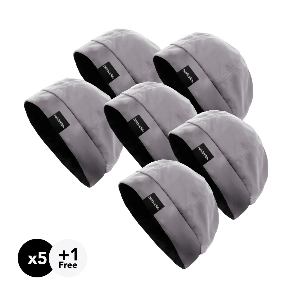 Hairbrella Unisex Satin-Lined Sleep Cap Bundle (Buy 5, Get 1 Free)