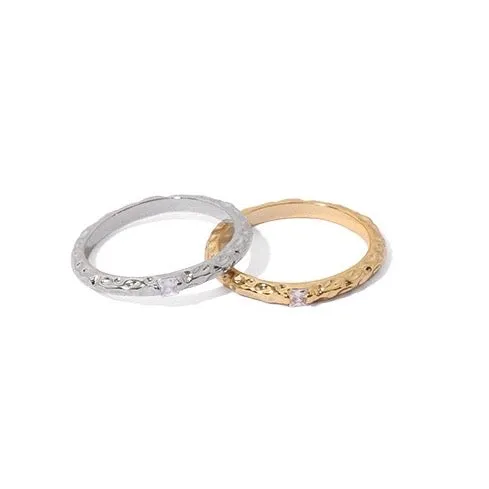 Handcraft Zirconia Detailed Ring