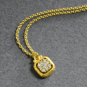 Handmade Diamond Cluster Pendant
