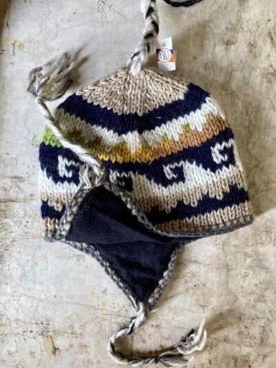 Handwoven Yak Wool Cap | Fleece inside