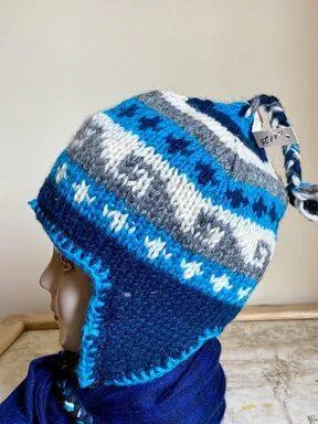 Handwoven Yak Wool Cap | Fleece inside