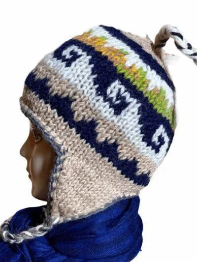 Handwoven Yak Wool Cap | Fleece inside
