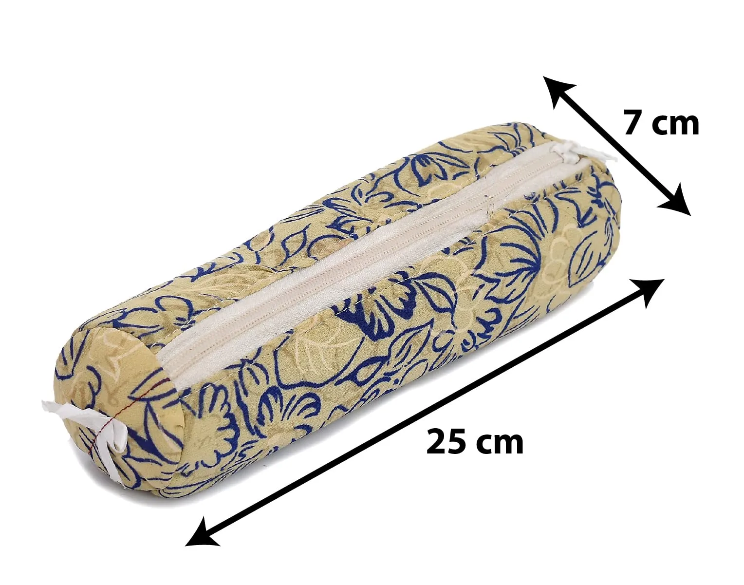 Heart Home Multipurpose Cotton 1 Rod Bangle Box/Organizer/Case with Zipper- Pack of 2 (Assorted)-49LUGH409
