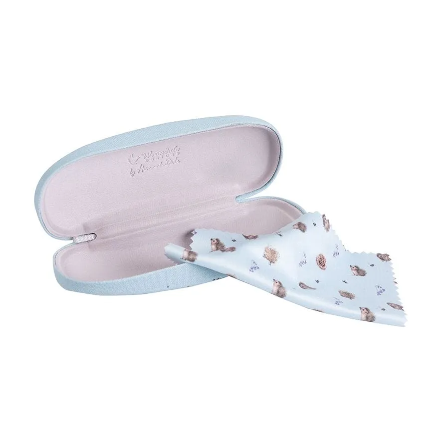 Hedgehog Design Illustrated Glasses Case