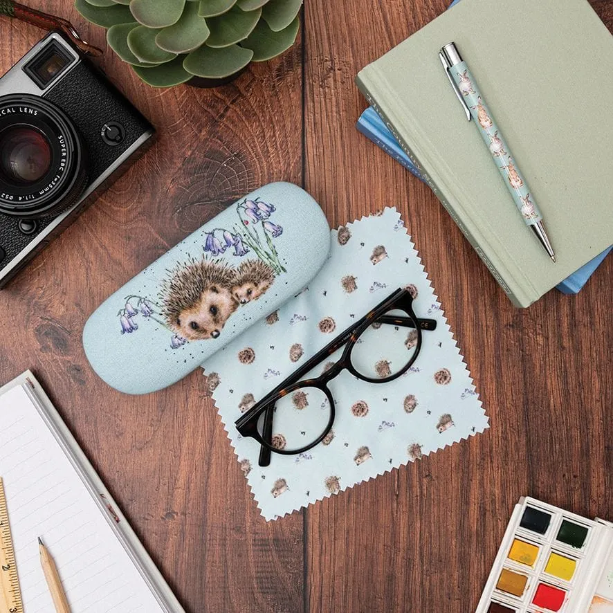Hedgehog Design Illustrated Glasses Case