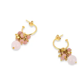 Hollie Hoop Earrings Rose