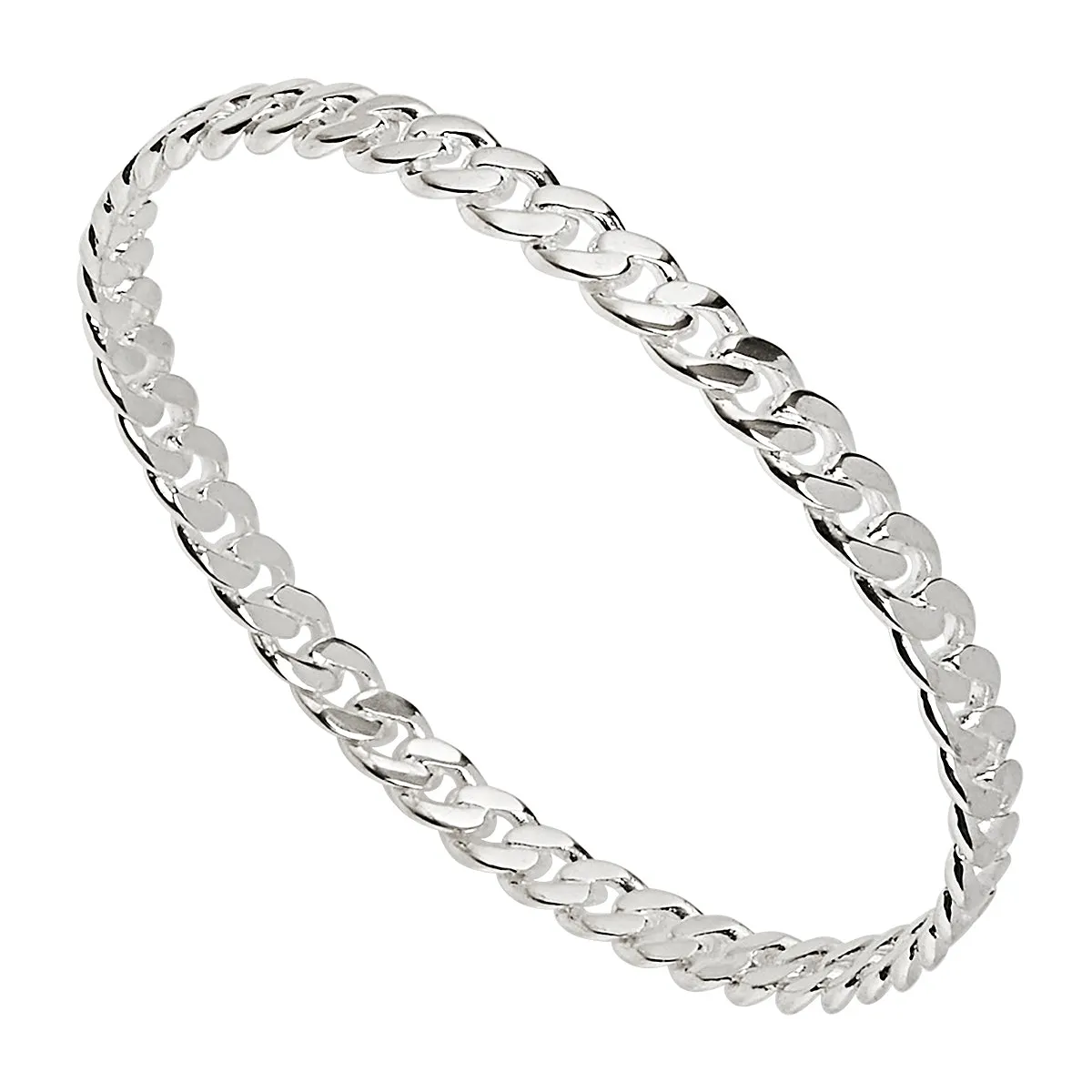 Hollow-Tube, Curb-Link Bangle