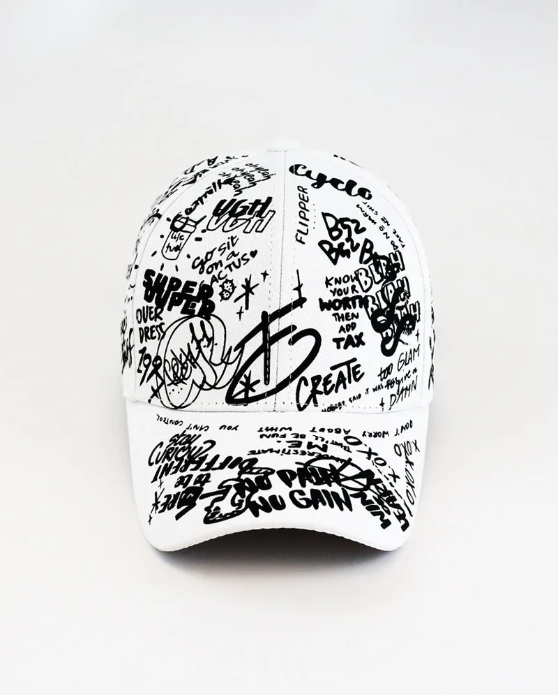 ICY - Graffiti Scribble Fashion Cotton Baseball Cap