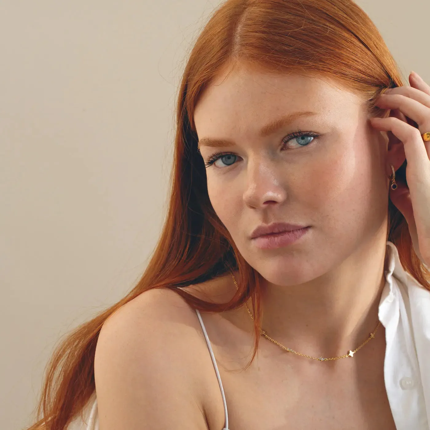 Ilze - Blue Flowers Necklace