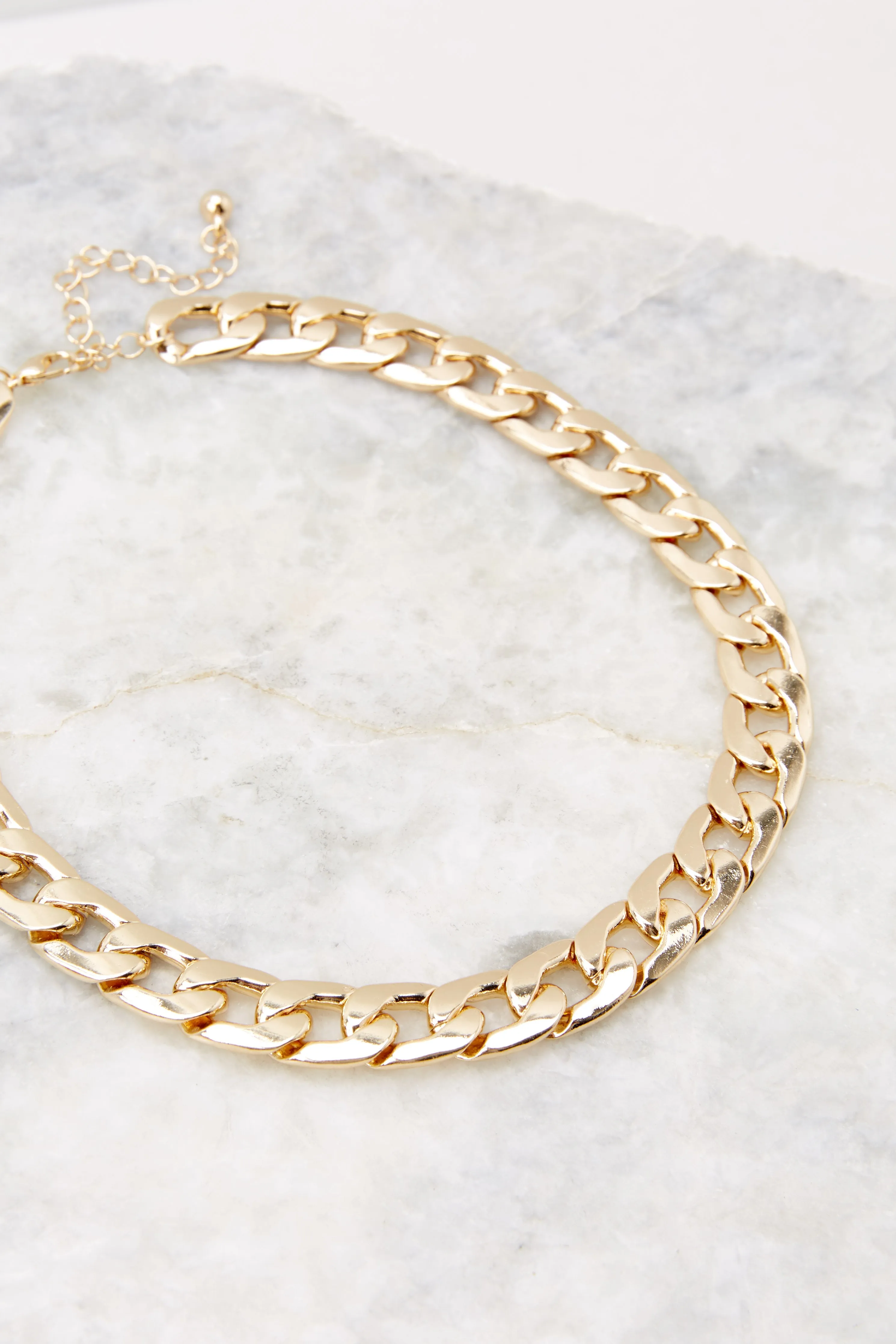 Interlocked Together Gold Necklace