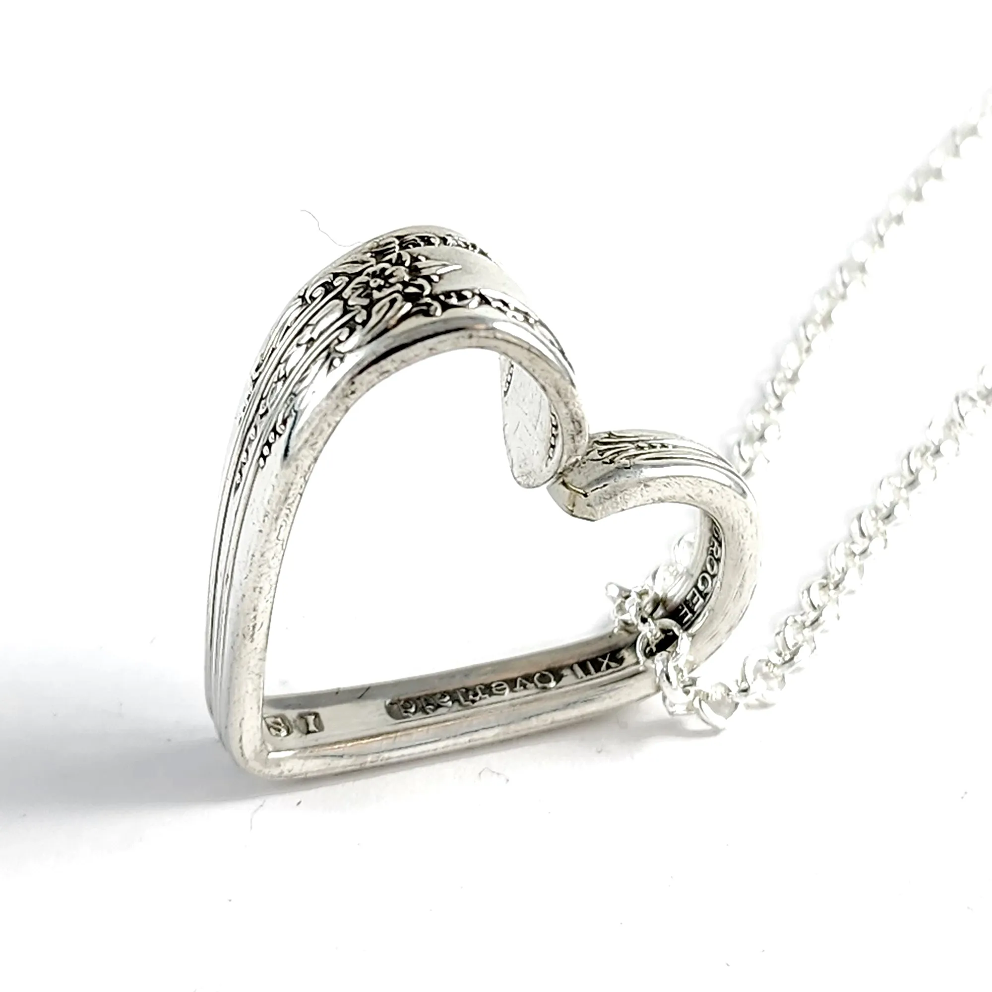 International Reflection Floating Heart Spoon Necklace