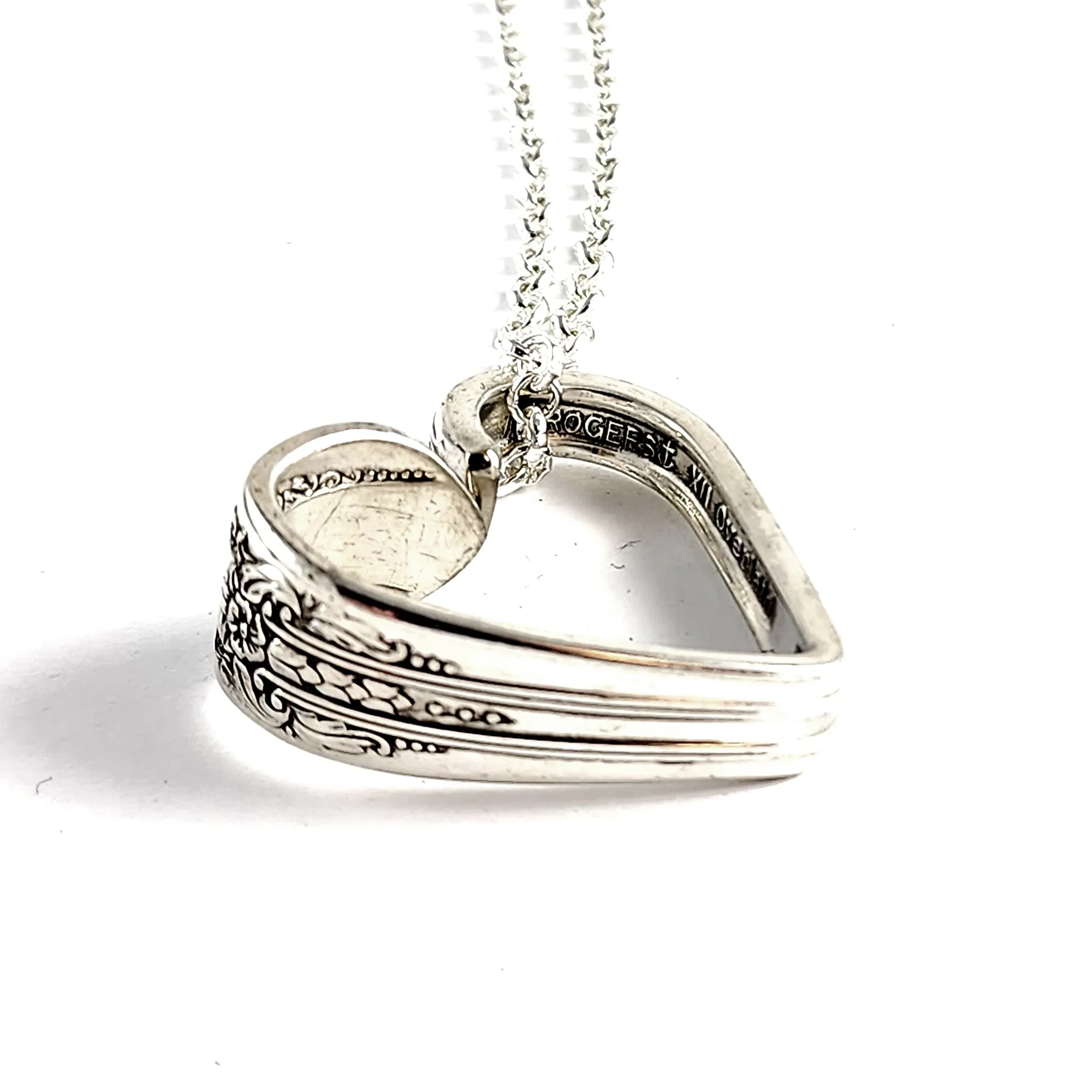 International Reflection Floating Heart Spoon Necklace