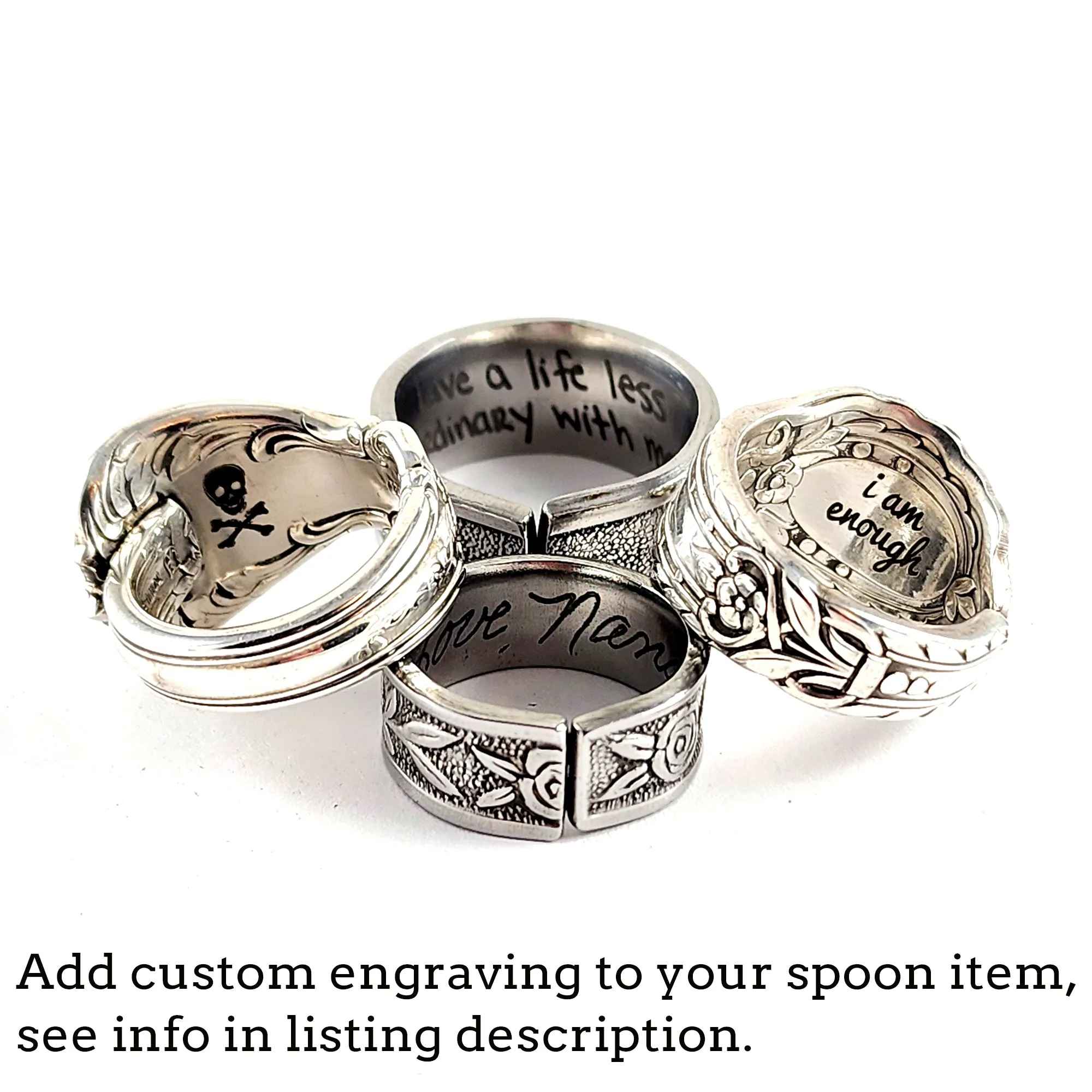 International Reflection Floating Heart Spoon Necklace