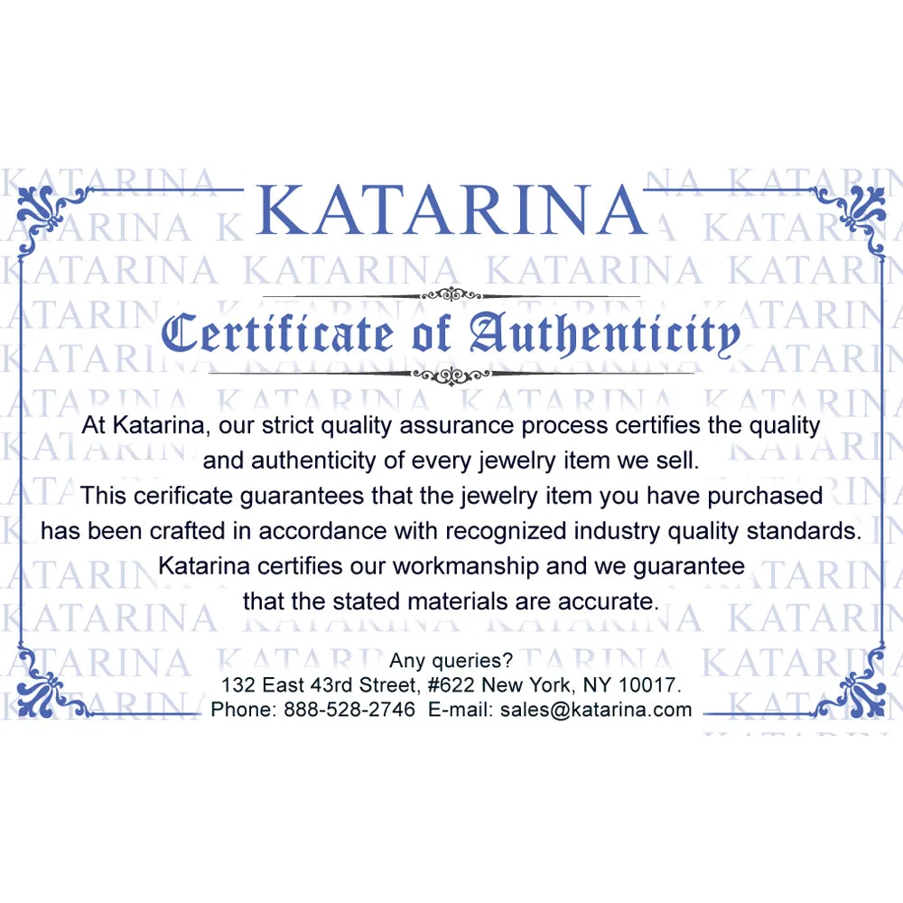 KATARINA 2 cttw Lab Grown Graduated Diamond Journey Pendant Necklace in 14K Gold