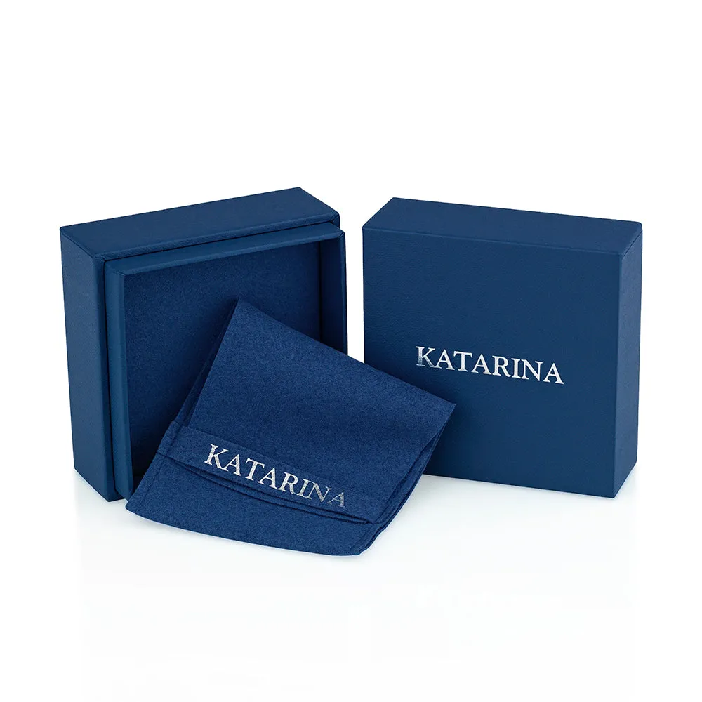 KATARINA 2 cttw Lab Grown Graduated Diamond Journey Pendant Necklace in 14K Gold