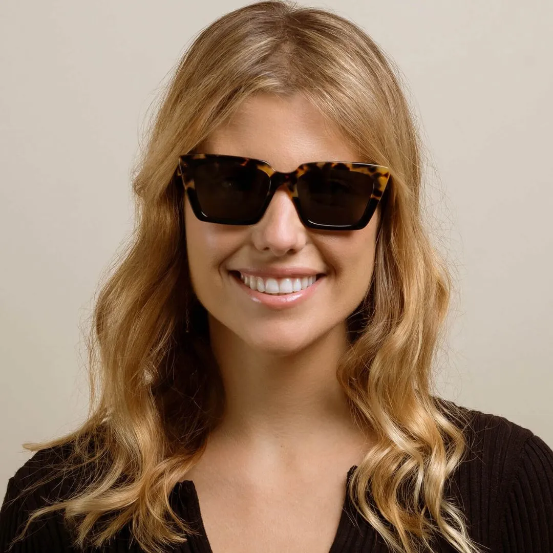 Keera Sunglasses (Coral Tortoise   Bronze Mirror)