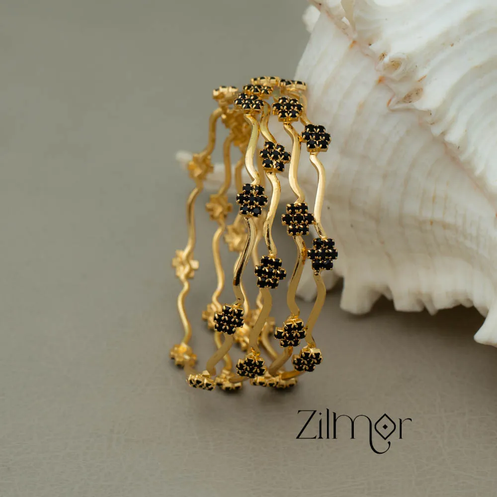 KF101661 - Gold Plated AD Bangles